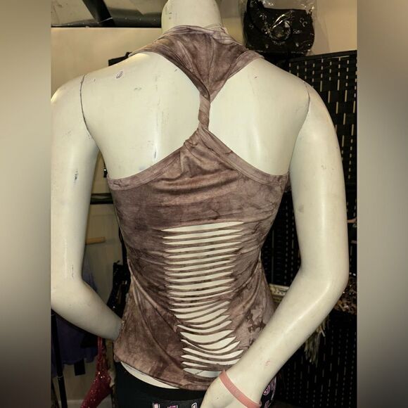 Liberty Wear Biker Live Fast Ride Free Cutout Tback Tank - Picture 5 of 5